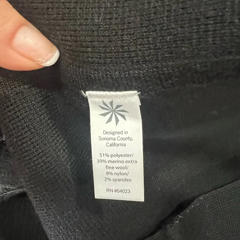 Athleta knit women full zip cardigan size M‎